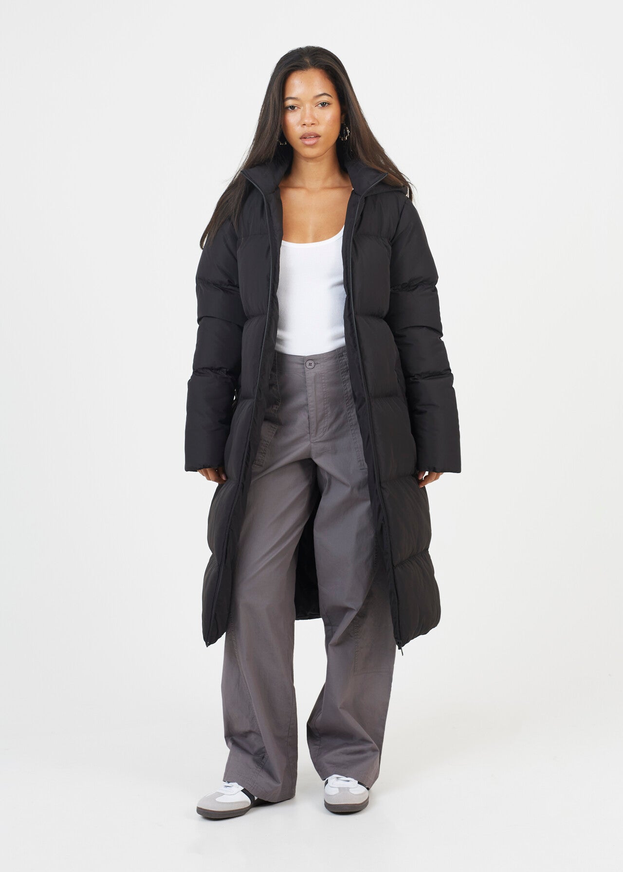 BLACKPEACH ロングヘア ファージャケット ロングパファージャケット - ブラック - Men | H&M JP