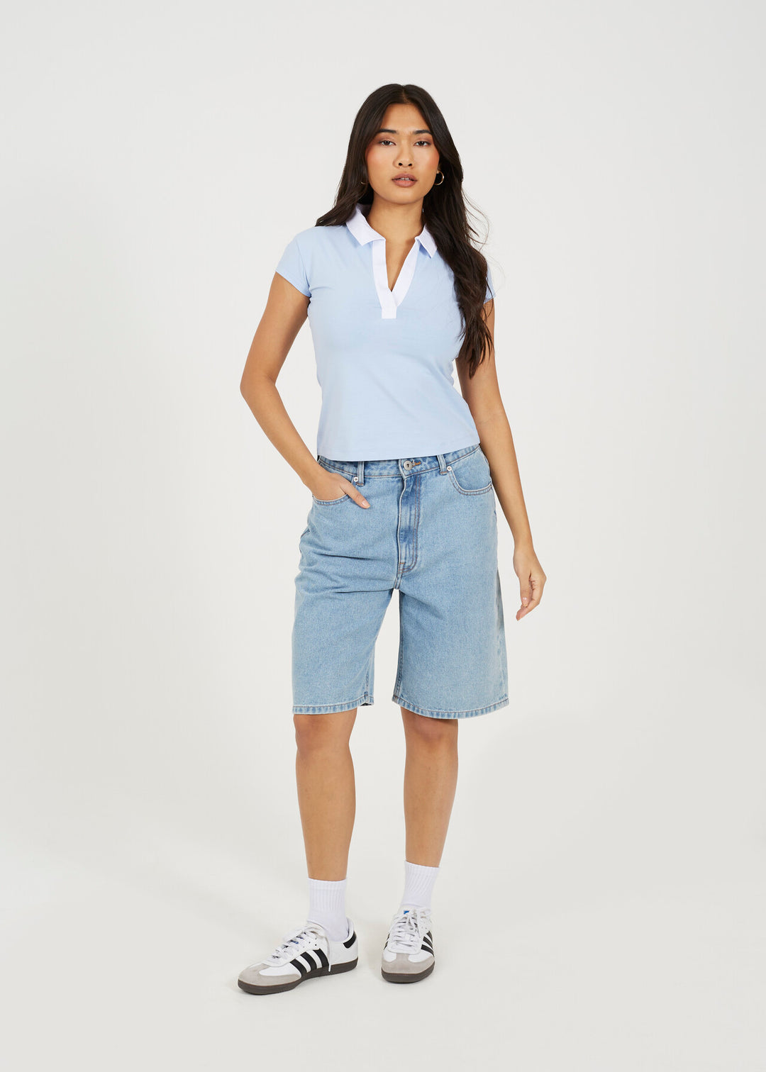 COLLARED JERSEY T-SHIRT