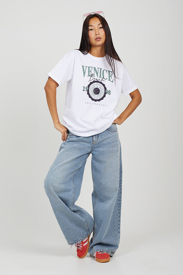 VENICE BEACH OVERSIZED GRAPHIC T SHIRT