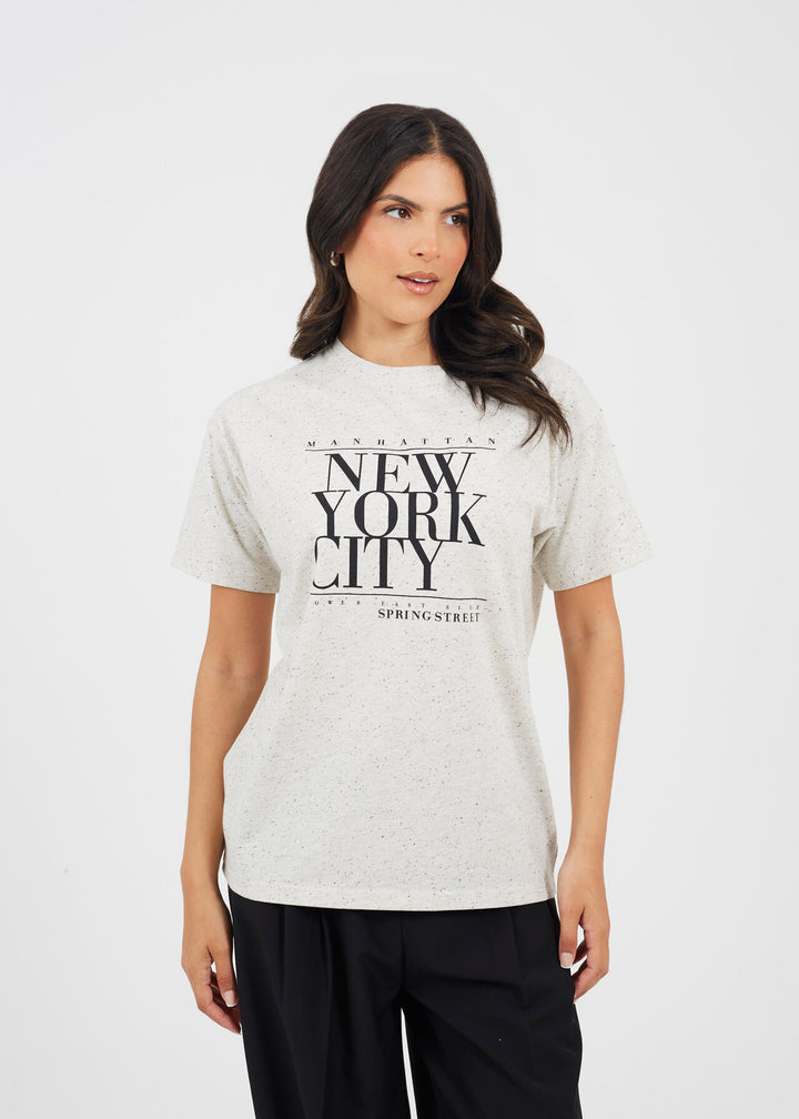 'NEW YORK CITY' OVERSIZED NEPPY T-SHIRT