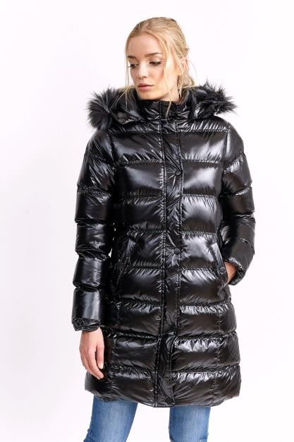 Judith Hart Black Ivory Knee-Length Coat 22W Fully Lined