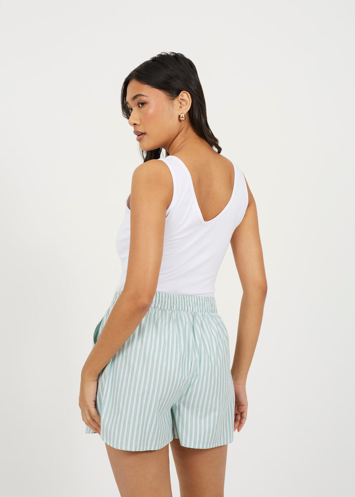SCOOP NECK BODYSUIT, WHITE
