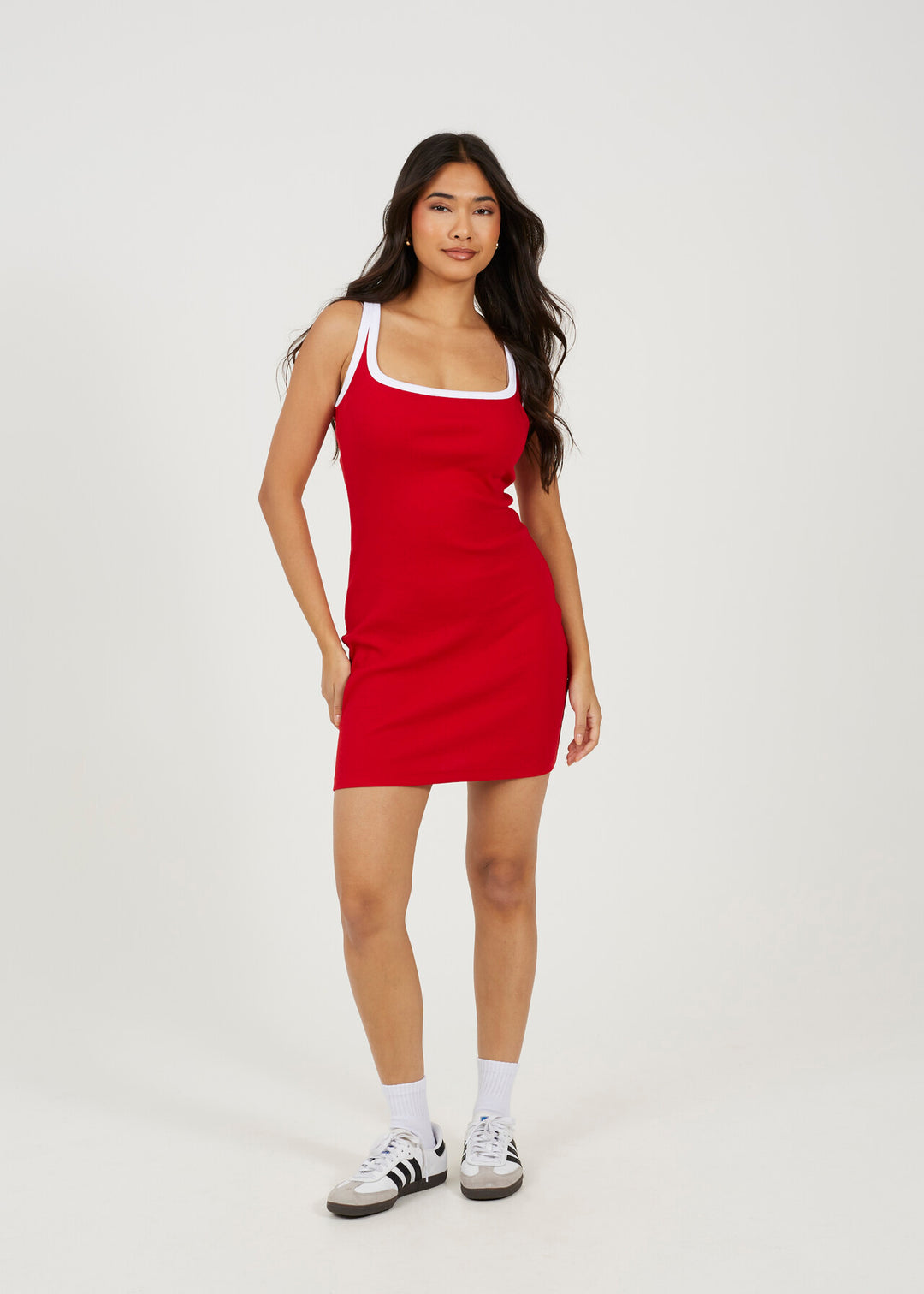 WOMENS WHOLESALE SCOOP NECK CONTRAST JERSEY MINI DRESS Whispering Smith WOMENS WHOLESALE SCOOP NECK CONTRAST JERSEY MINI DRESS Whispering Smith