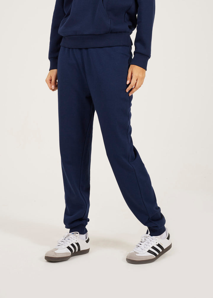 NAVY SKINNY DRAWCORD JOGGING BOTTOMS