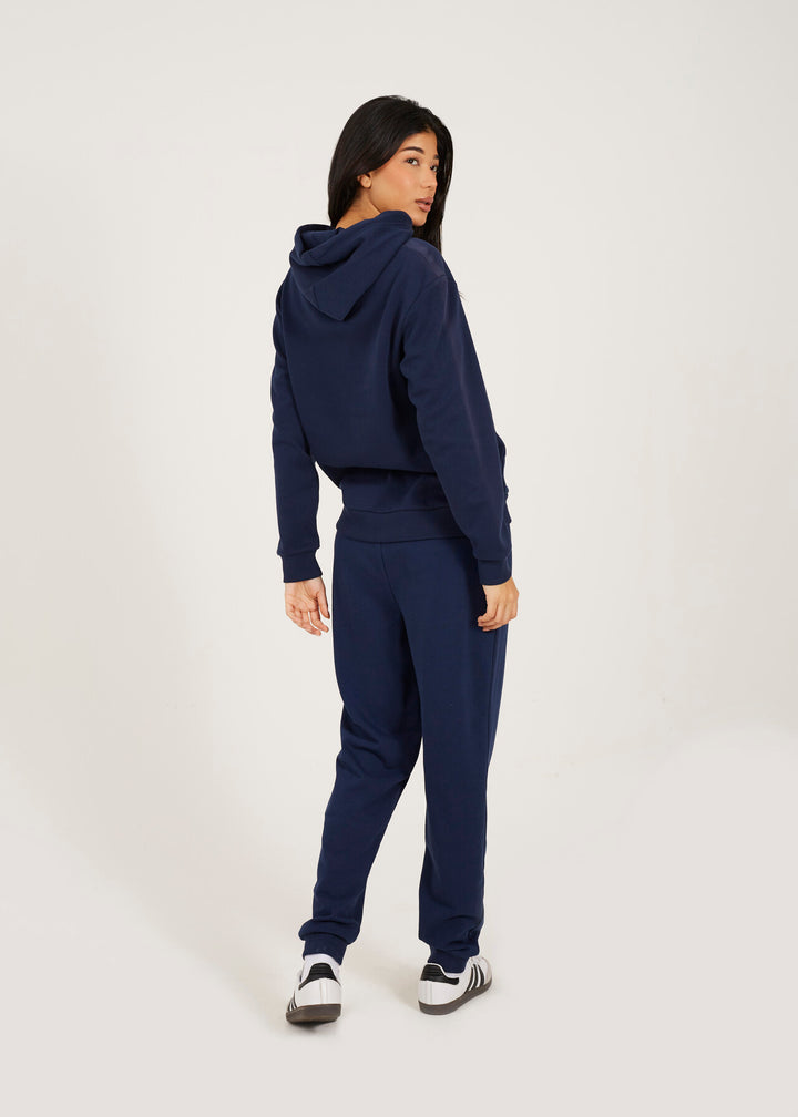 NAVY SKINNY DRAWCORD JOGGING BOTTOMS