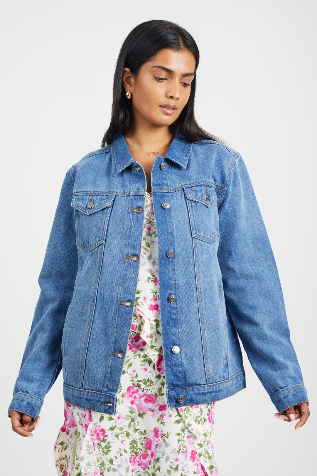 WOMENS WHOLESALE OVERSIZED BOYFRIEND FIT DENIM JACKET – Whispering
