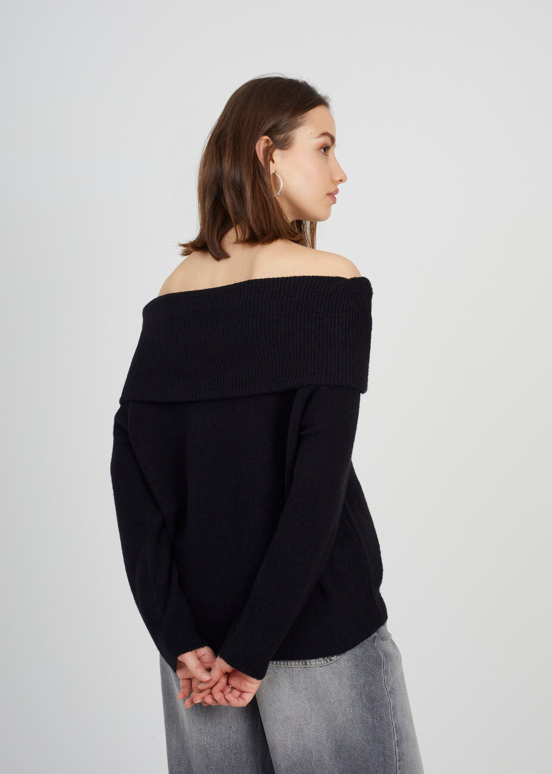 BARDOT JUMPER, BLACK