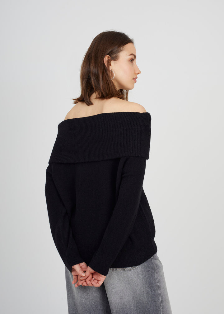 BARDOT JUMPER, BLACK