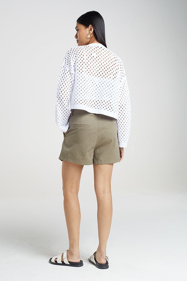 HIGH WAISTED TAILORED SHORTS