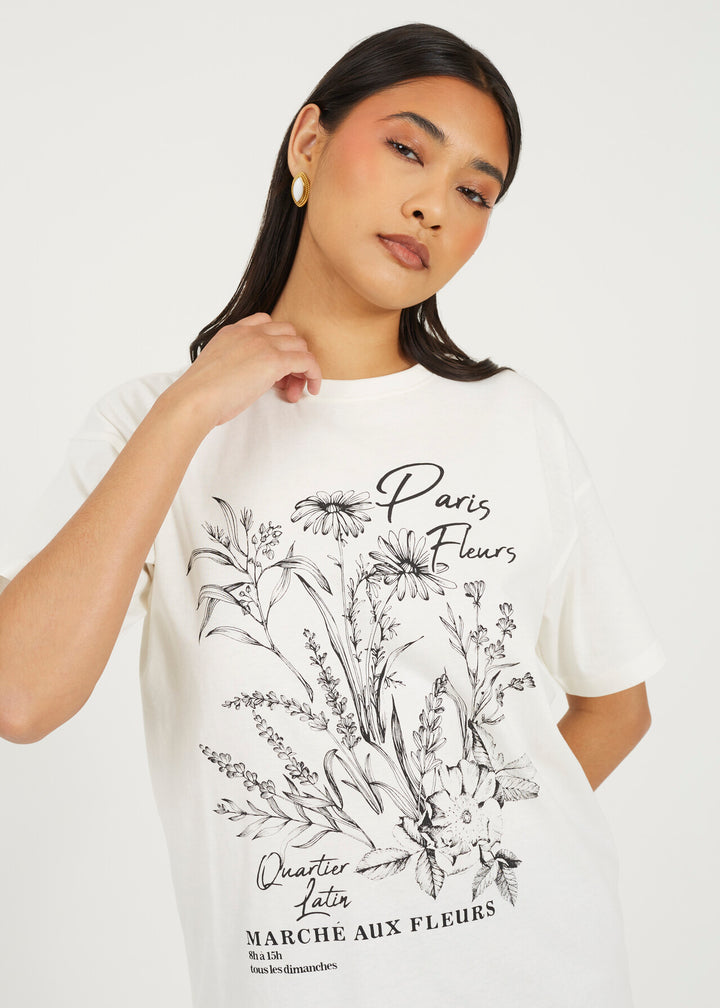 GRAPHIC T-SHIRT, CREAM