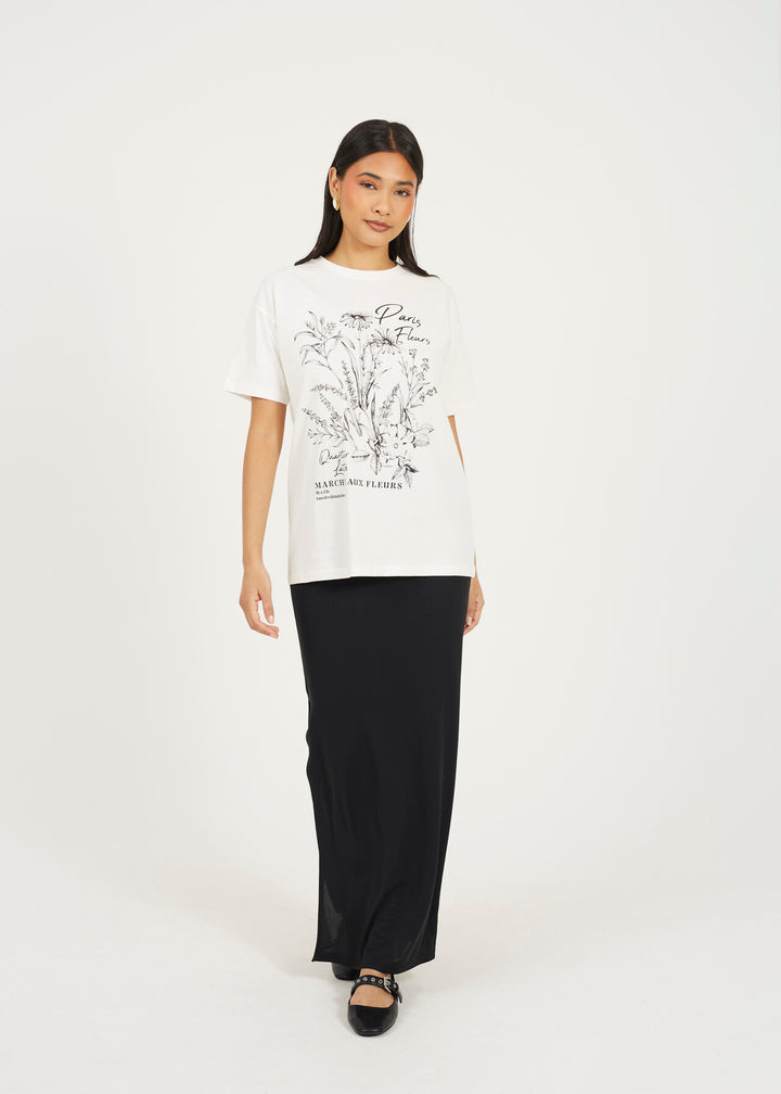 GRAPHIC T-SHIRT, CREAM