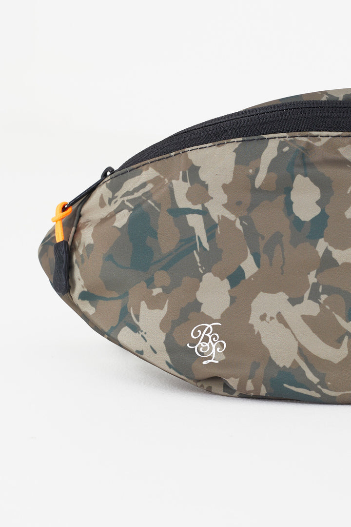 KHAKI CAMOUFLAGE PRINT ADJUSTABLE STRAP BUM BAG