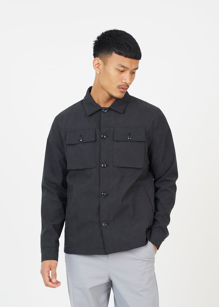 FOUR POCKET SHACKET, BLACK
