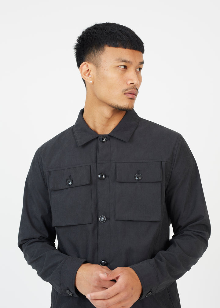 FOUR POCKET SHACKET, BLACK