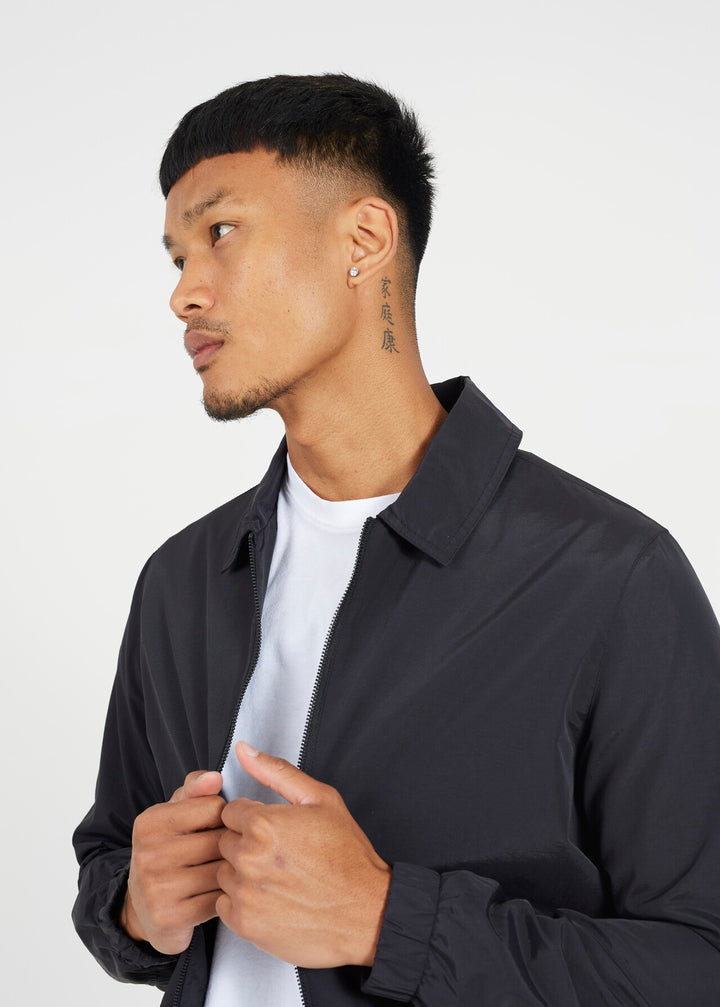 HARRINGTON ZIP THROUGH COLLARED JACKET