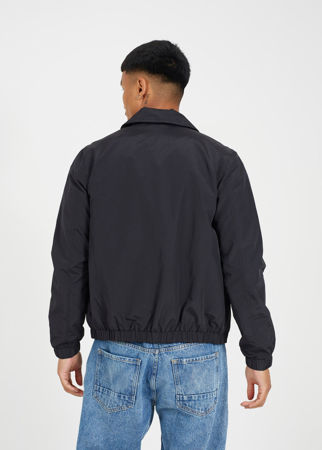 HARRINGTON ZIP THROUGH COLLARED JACKET