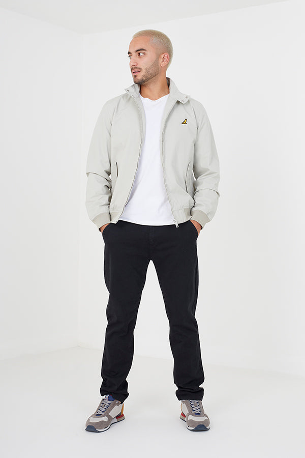 HARRINGTON STYLE JACKET WITH CHEST EMBLEM