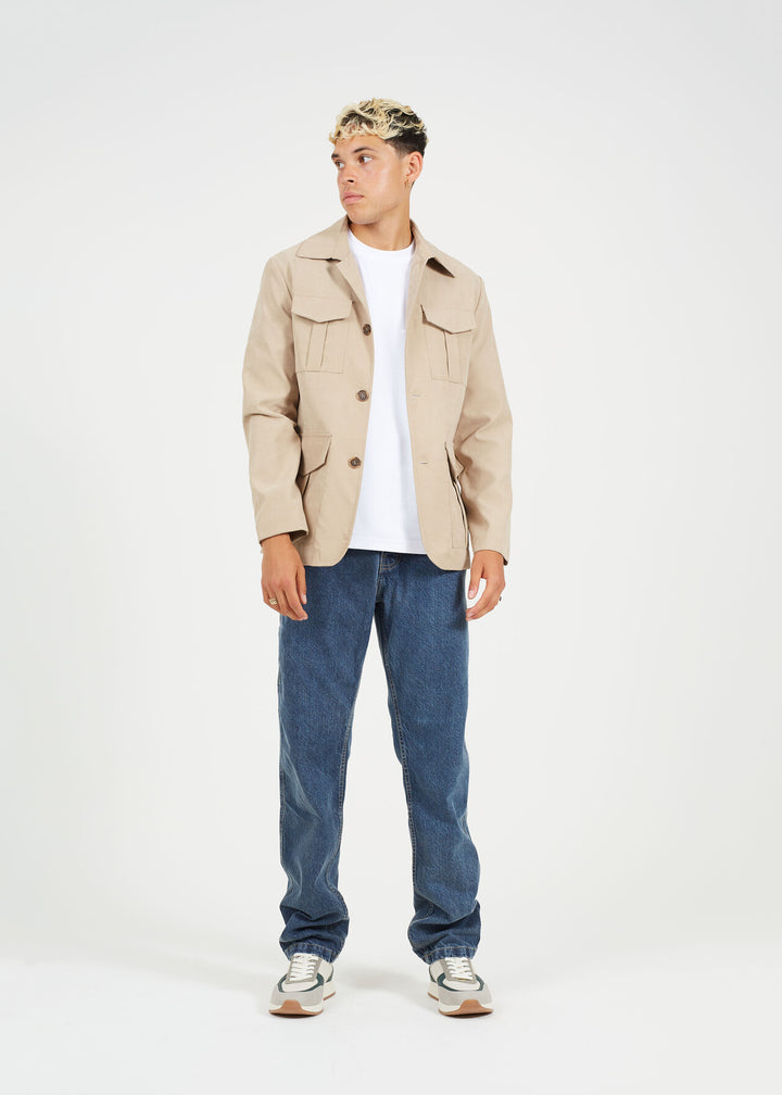 LIGHTWEIGHT SHACKET, STONE