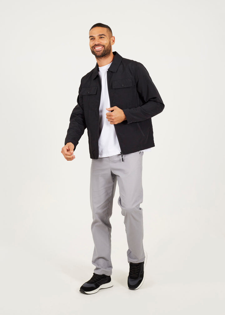TECH ZIP JACKET, BLACK