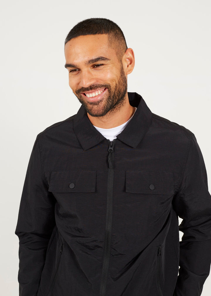 TECH ZIP JACKET, BLACK