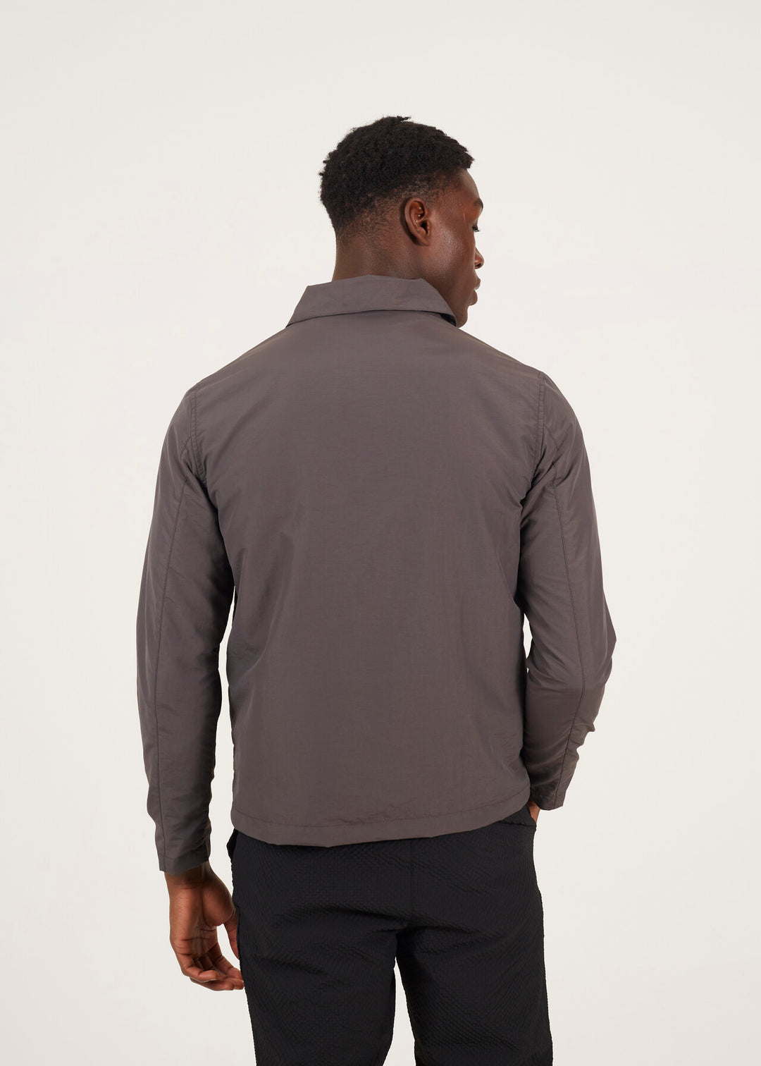 TECH ZIP JACKET, CHARCOAL