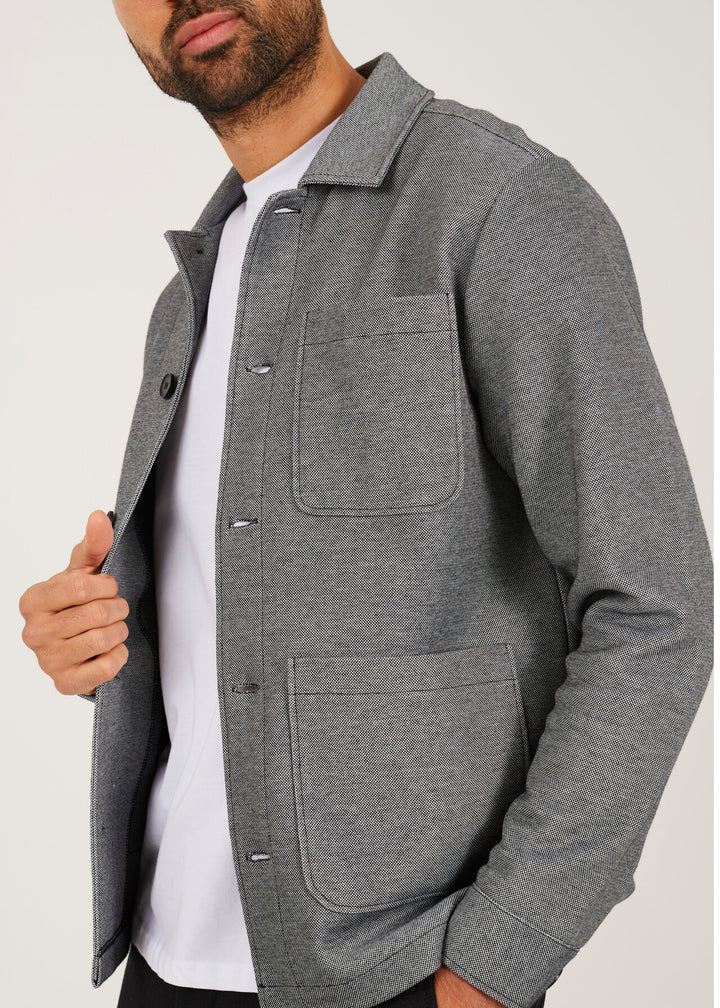 BUTTON DOWN COLLARED SHACKET