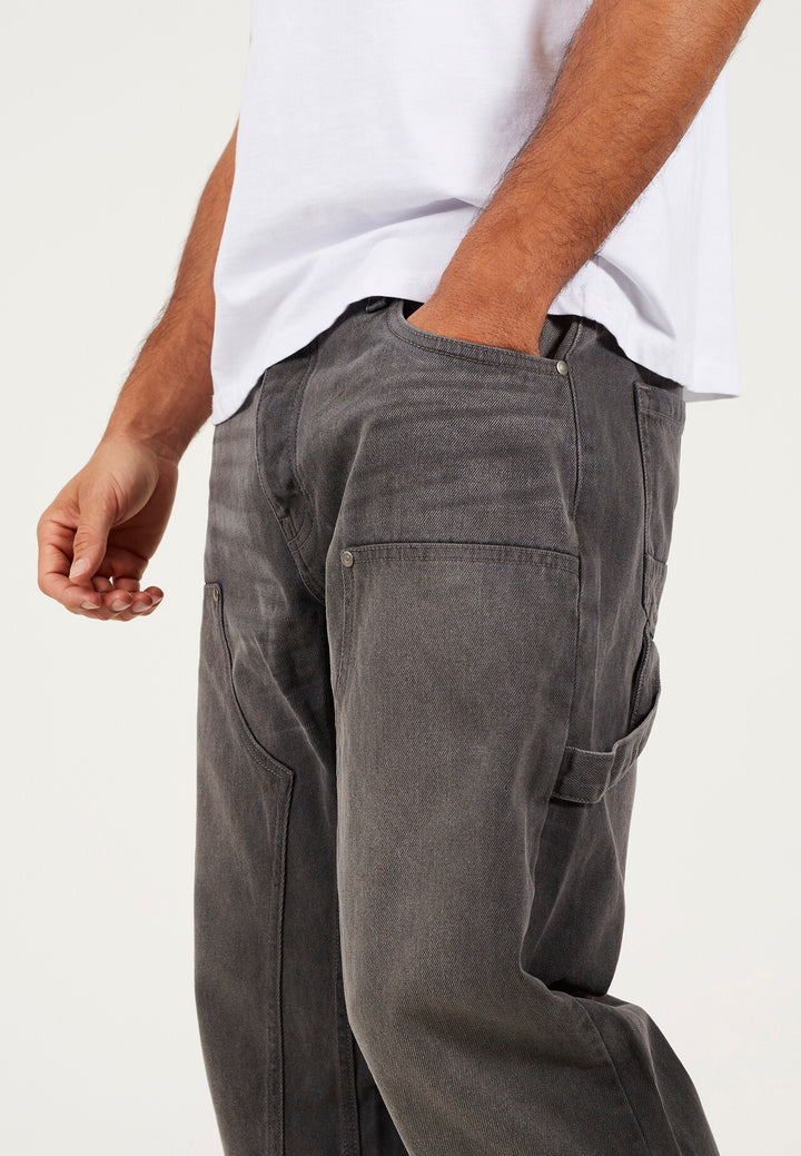 CARPENTER LOOSE FIT JEANS, GREY