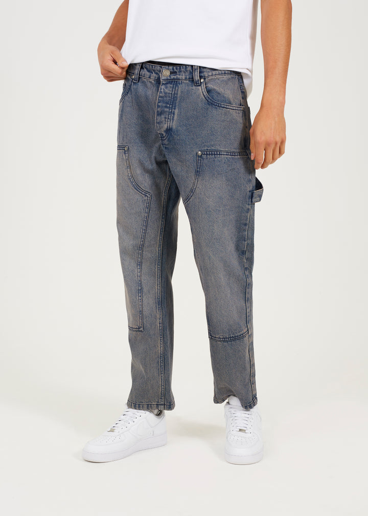 LOOSE FIT CARPENTER JEANS, MID BLUE