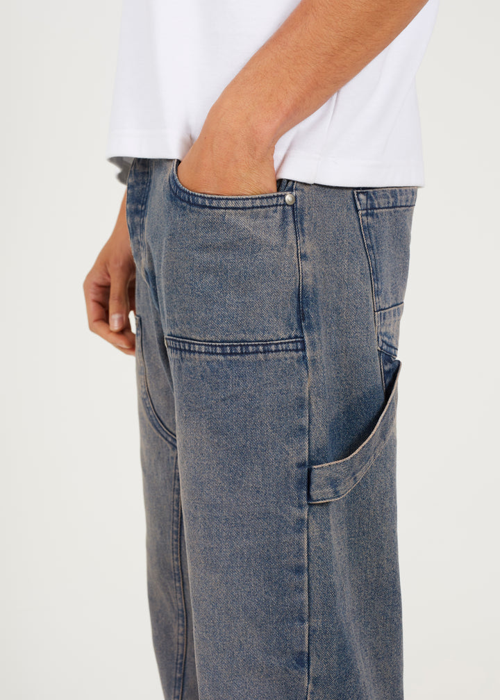LOOSE FIT CARPENTER JEANS, MID BLUE