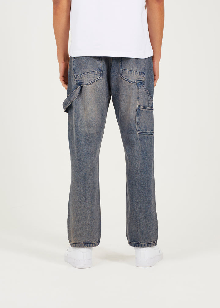 LOOSE FIT CARPENTER JEANS, MID BLUE