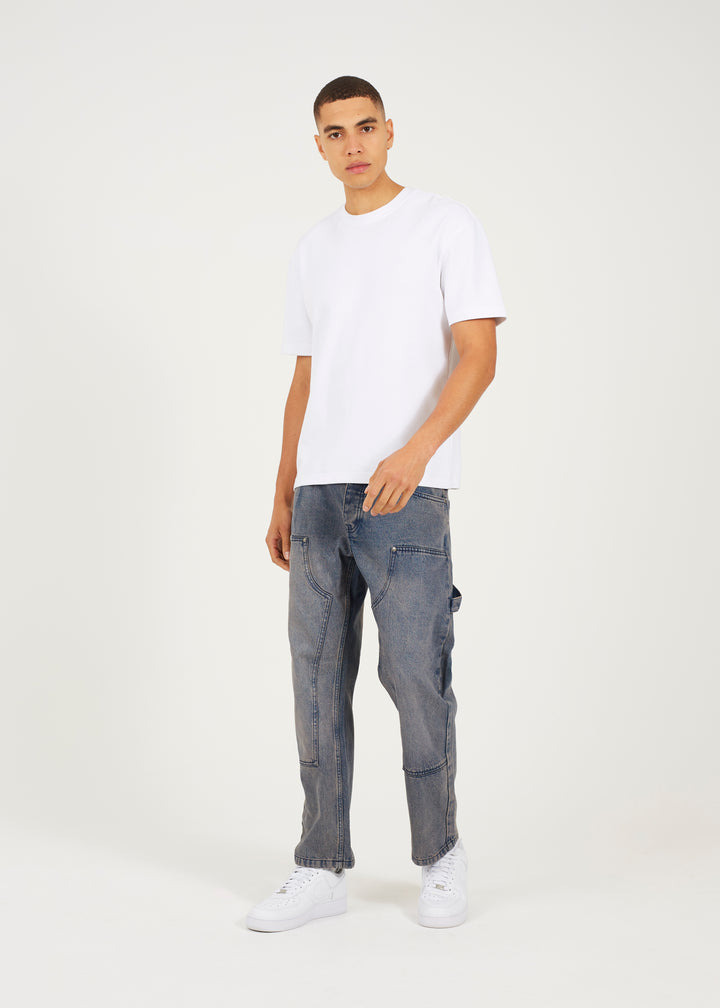 LOOSE FIT CARPENTER JEANS, MID BLUE