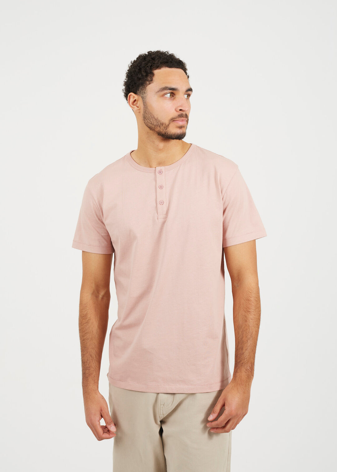 GRANDAD COLLAR MULTI-PACK SHORT SLEEVE POLO SHIRT