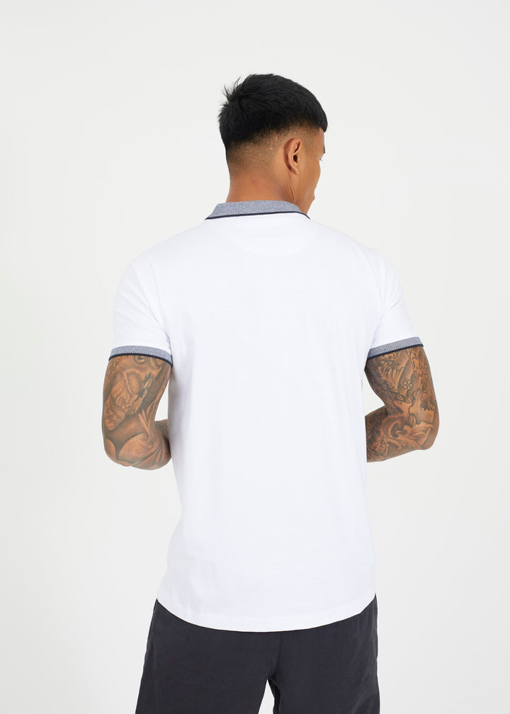 2 PACK JACQUARD COLLAR EMBROIDERED POLO SHIRT