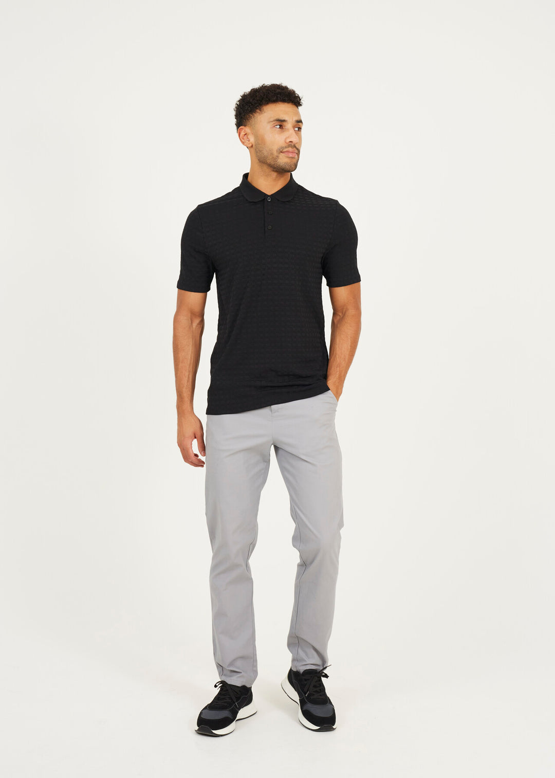 LIGHTWEIGHT JACQUARD POLO SHIRT