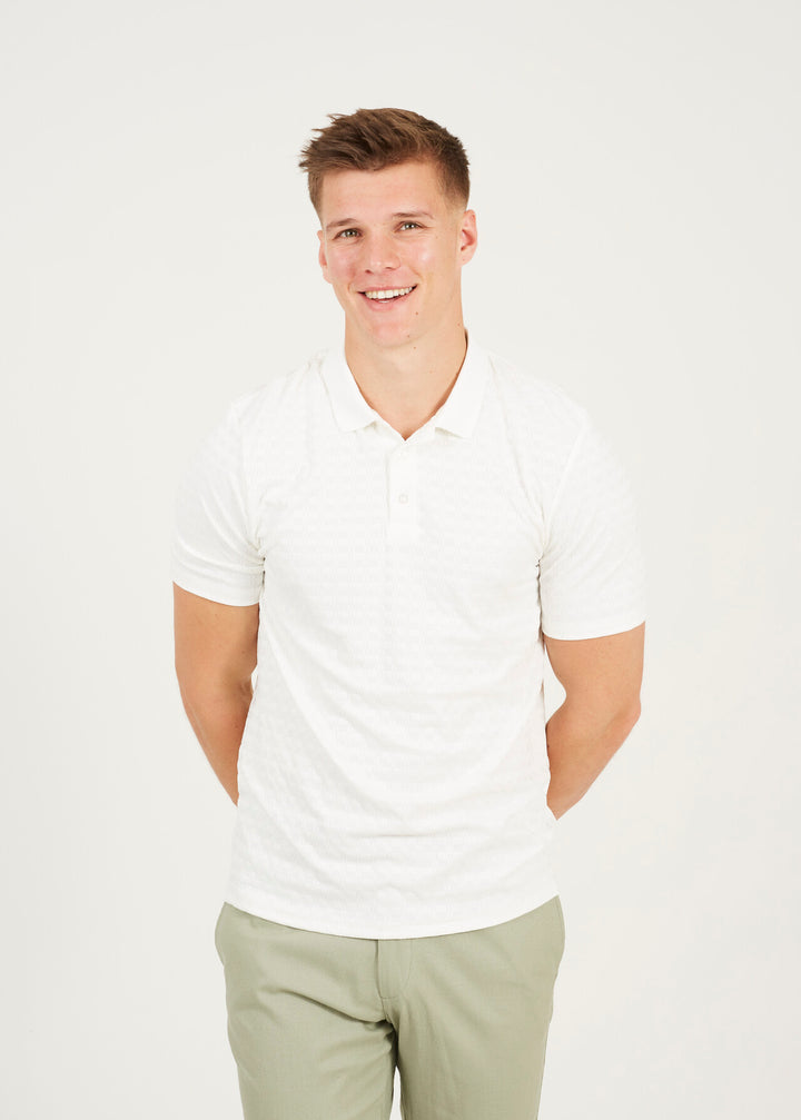 LIGHTWEIGHT JACQUARD POLO SHIRT