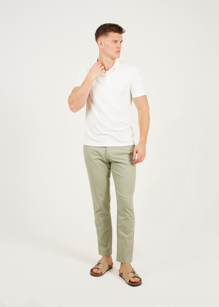 LIGHTWEIGHT JACQUARD POLO SHIRT