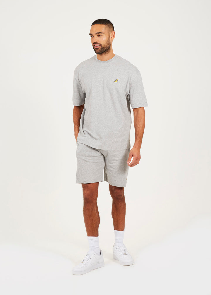 EMBROIDERED JERSEY T-SHIRT AND SHORTS SET