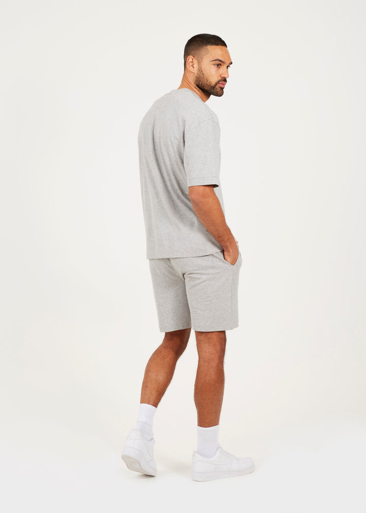 EMBROIDERED JERSEY T-SHIRT AND SHORTS SET