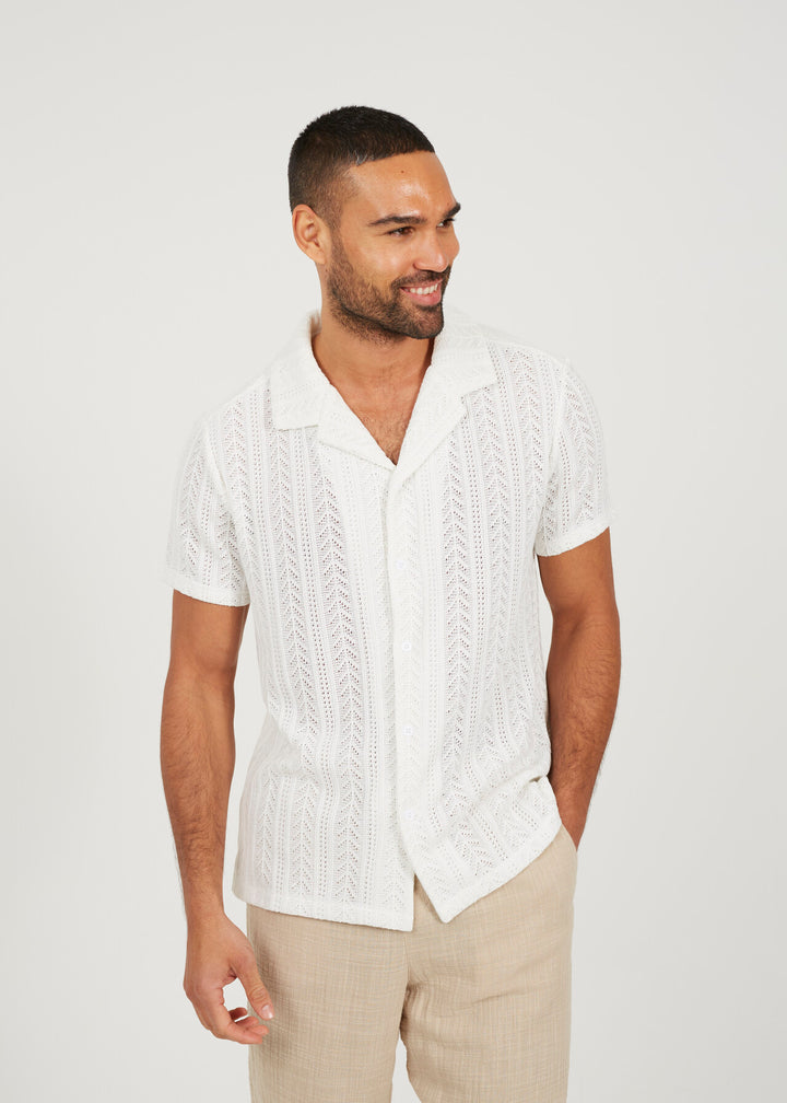 SHEER BUTTON DOWN SHIRT