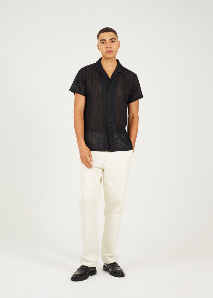 SHEER BUTTON DOWN SHIRT