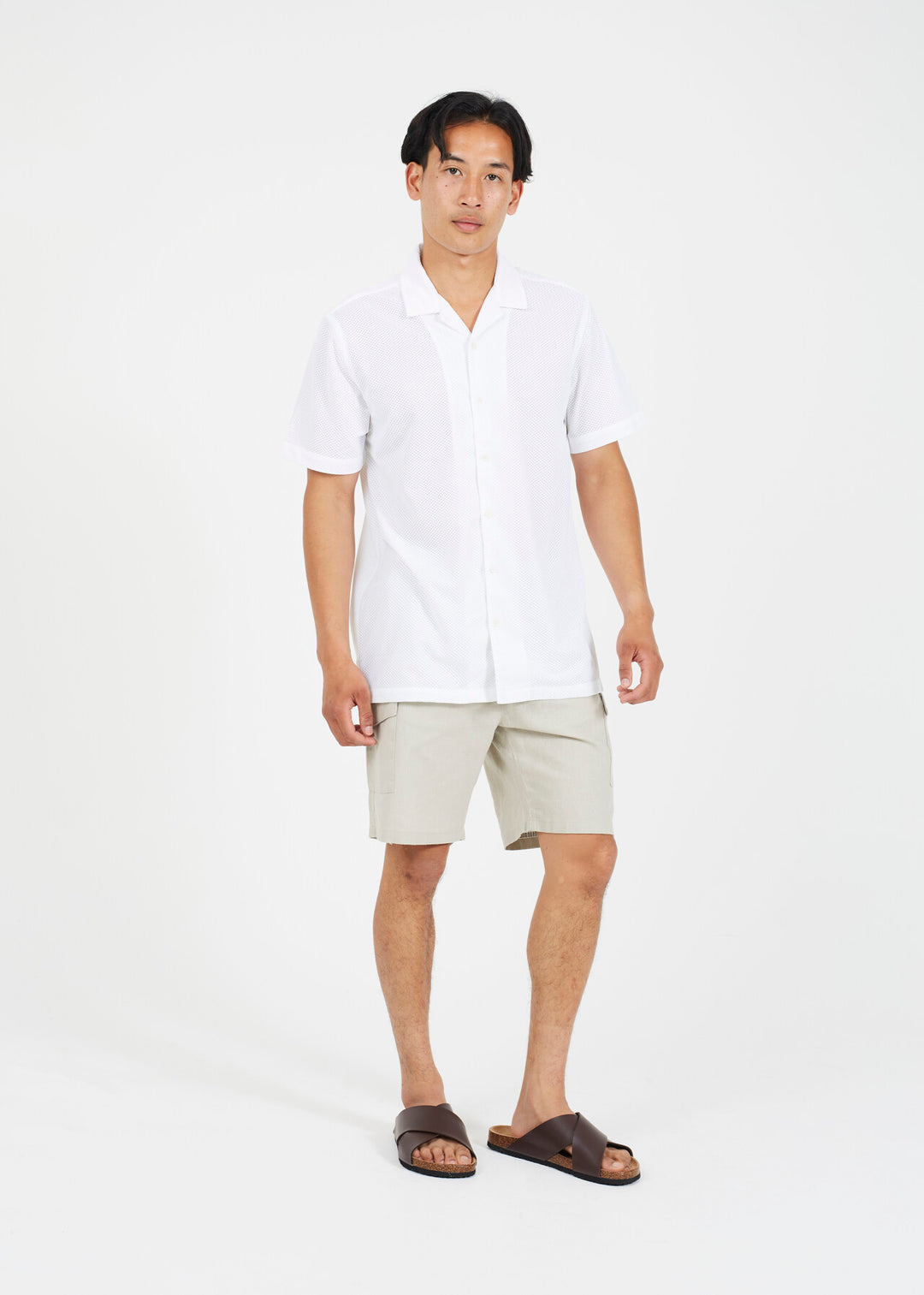 ZIG ZAG LACE REVERE COLLAR SHIRT