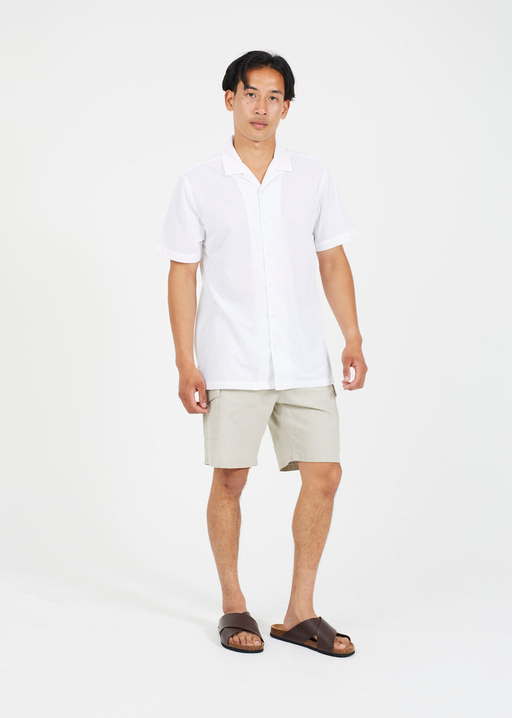 ZIG ZAG LACE REVERE COLLAR SHIRT