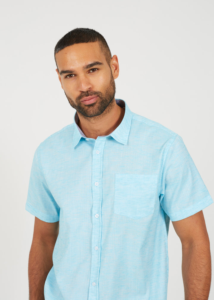 SHORT SLEEVE PATCH POCKET SHIRT