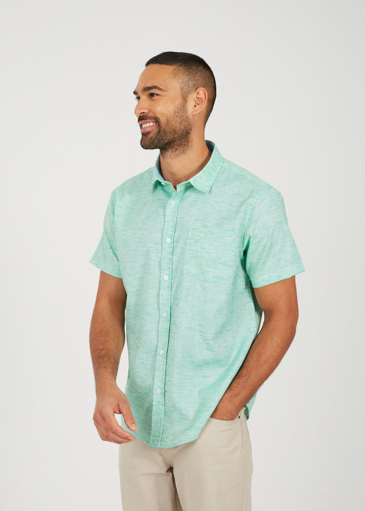 SHORT SLEEVE PATCH POCKET SHIRT