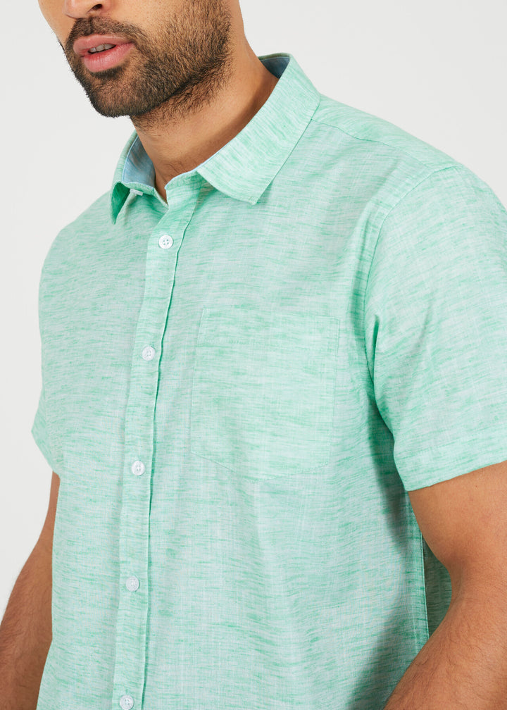 SHORT SLEEVE PATCH POCKET SHIRT