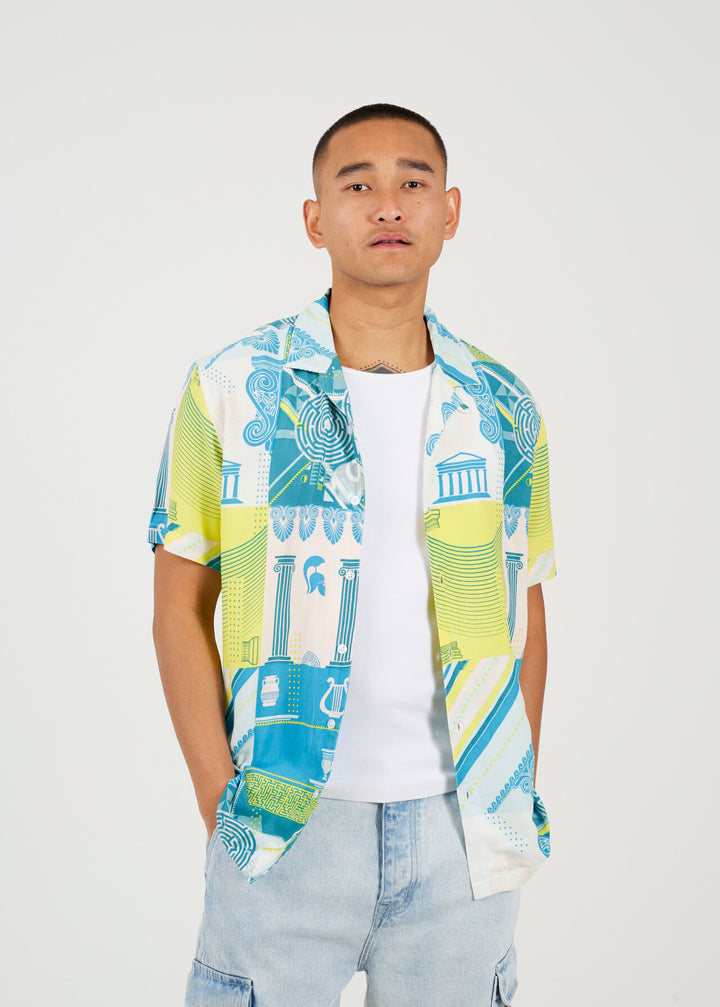 GRAPHIC COLLARED SHIRT