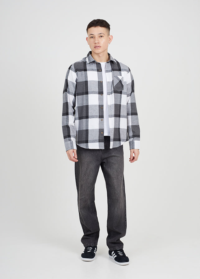 HEAVY FLANNEL SHIRT WITH ALL OVER CHECK