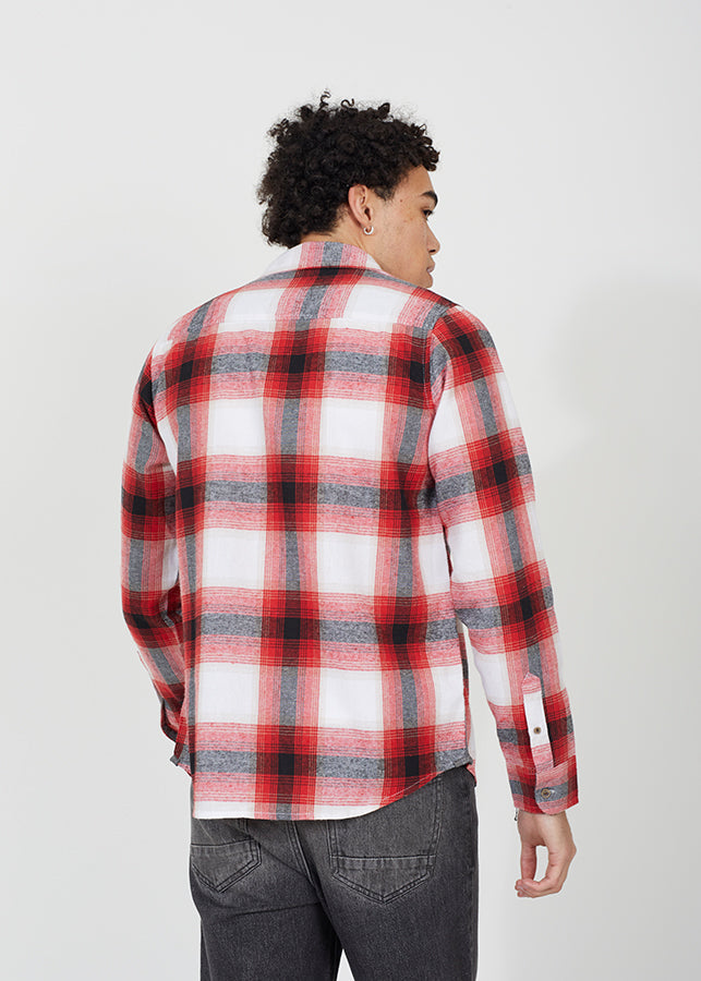 LONG SEEVE HEAVY FLANNEL SHIRT