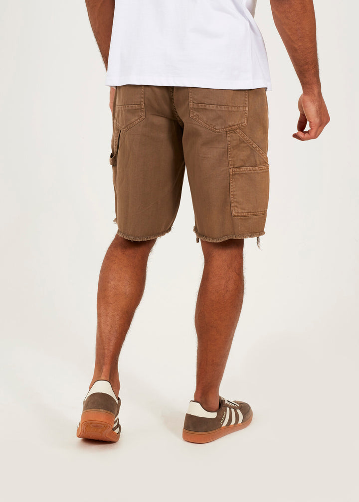 CARPETER STYLE FRAYED EGDE SHORTS