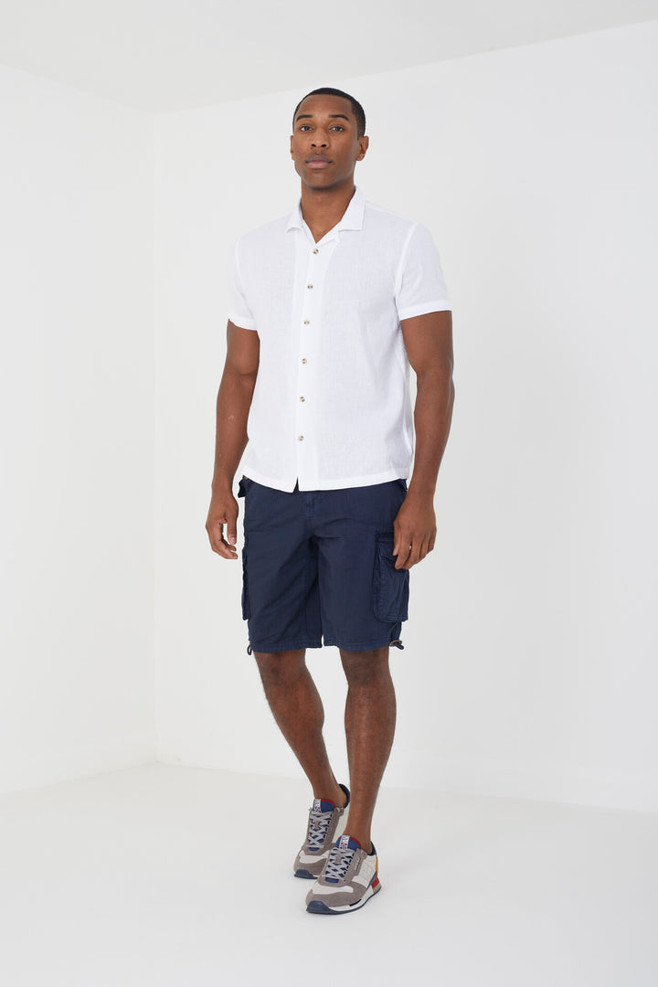 GARMENT DYED COTTON UTILITY SHORTS